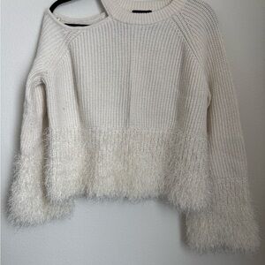 1. State Off-the-Shoulder Cream Sweater